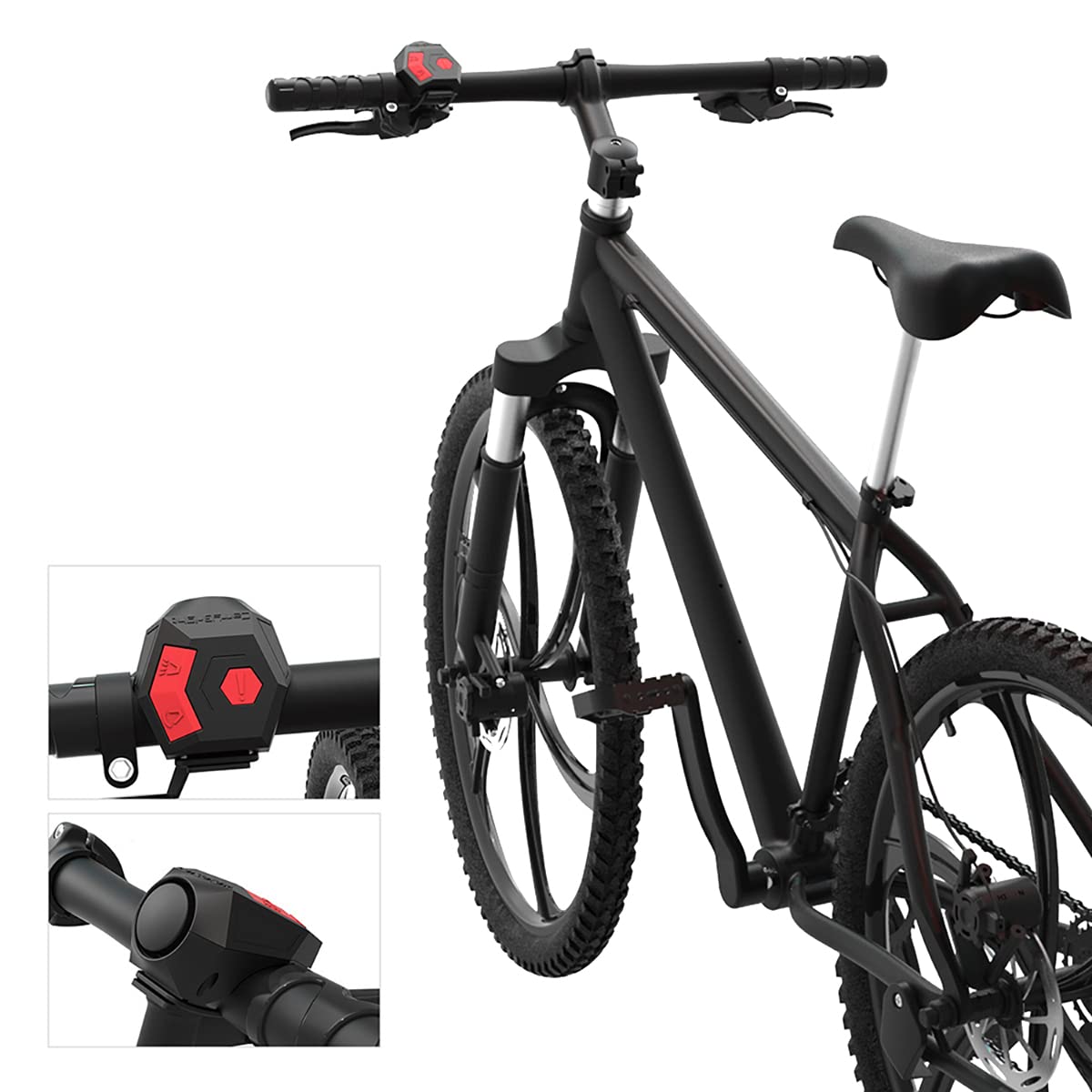 Antfire Electric Bike Horn, 120DB Loud Bike Horn for Adults, USB Rechargeable Bicycle Bell, 2 Sound Modes IP65 Waterproof Bicycle Horn with Alarm for Road Bicycle, Mountain Bike, Scooter