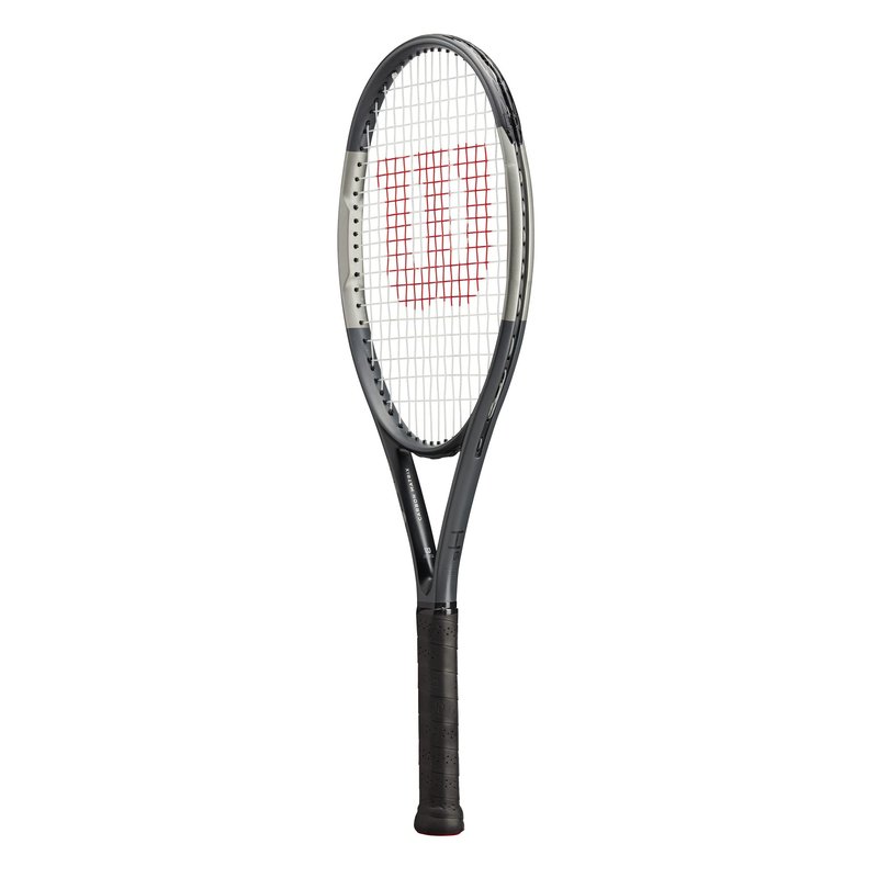 Wilson H6 Adult Recreational Tennis Racket - Grip Size 1-4 1/8, Black/Grey