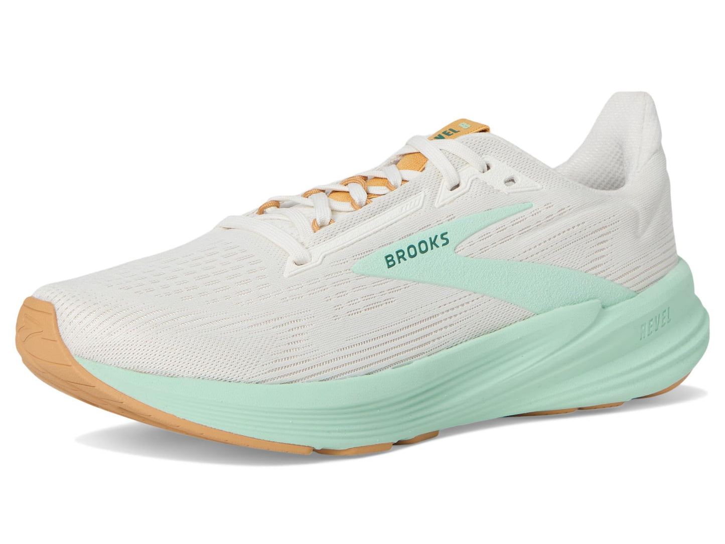 Brooks Women's Revel 8 Coconut/Taffy/Honeydew 11 Medium