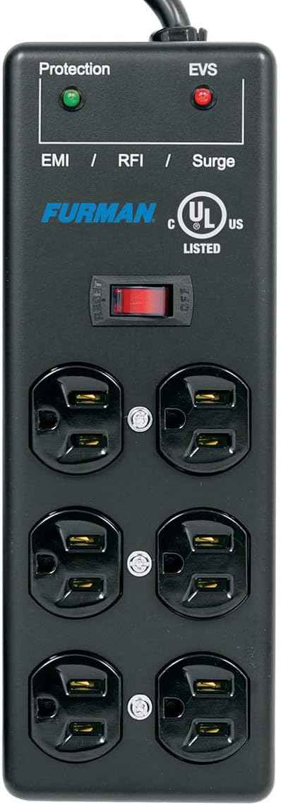 Furman SS-6B-PRO Surge Protector Power Strip with Extreme Voltage Protection