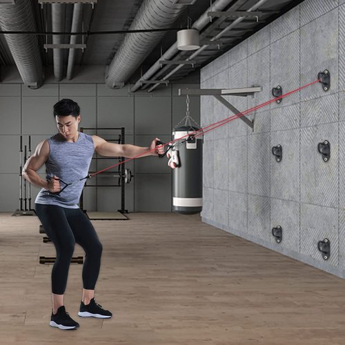 Prebene Wall Mount Workout Anchors, Resistance Bands Wall Anchors, Home Gym Exercise Anchors, Wall Mount Anchors for Resistance Bands, Strength Training, Physical Therap
