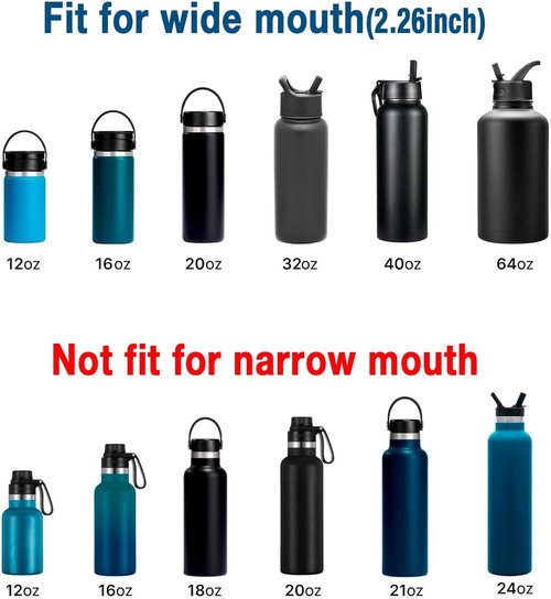 Hydro Flask Straw Lid - Leak-Proof Flip Cap for Wide Mouth Bottles (16-64oz) | Perfect Sports Accessory