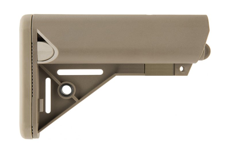 ZION ARMS MK18 Fixed Stock for Airsoft (Color: Tan)