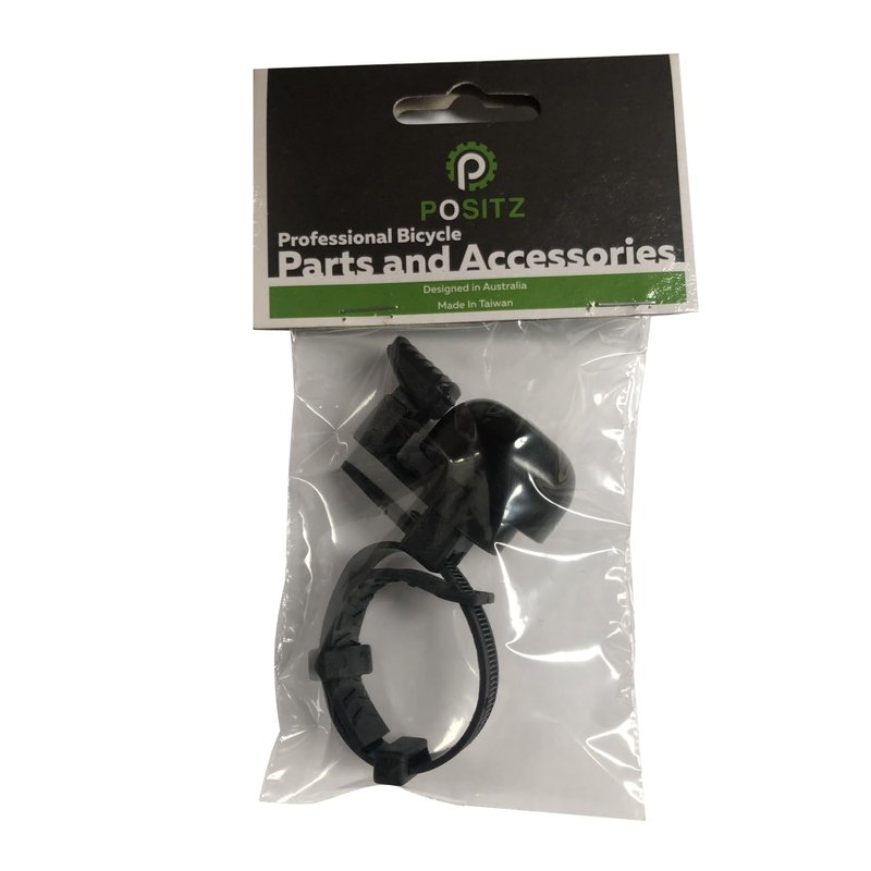 Positz Easy Fit Adjustable Bicycle Mini Bell - Black