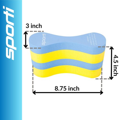 Sporti Junior Pull Buoy - Blue/Yellow/Blue
