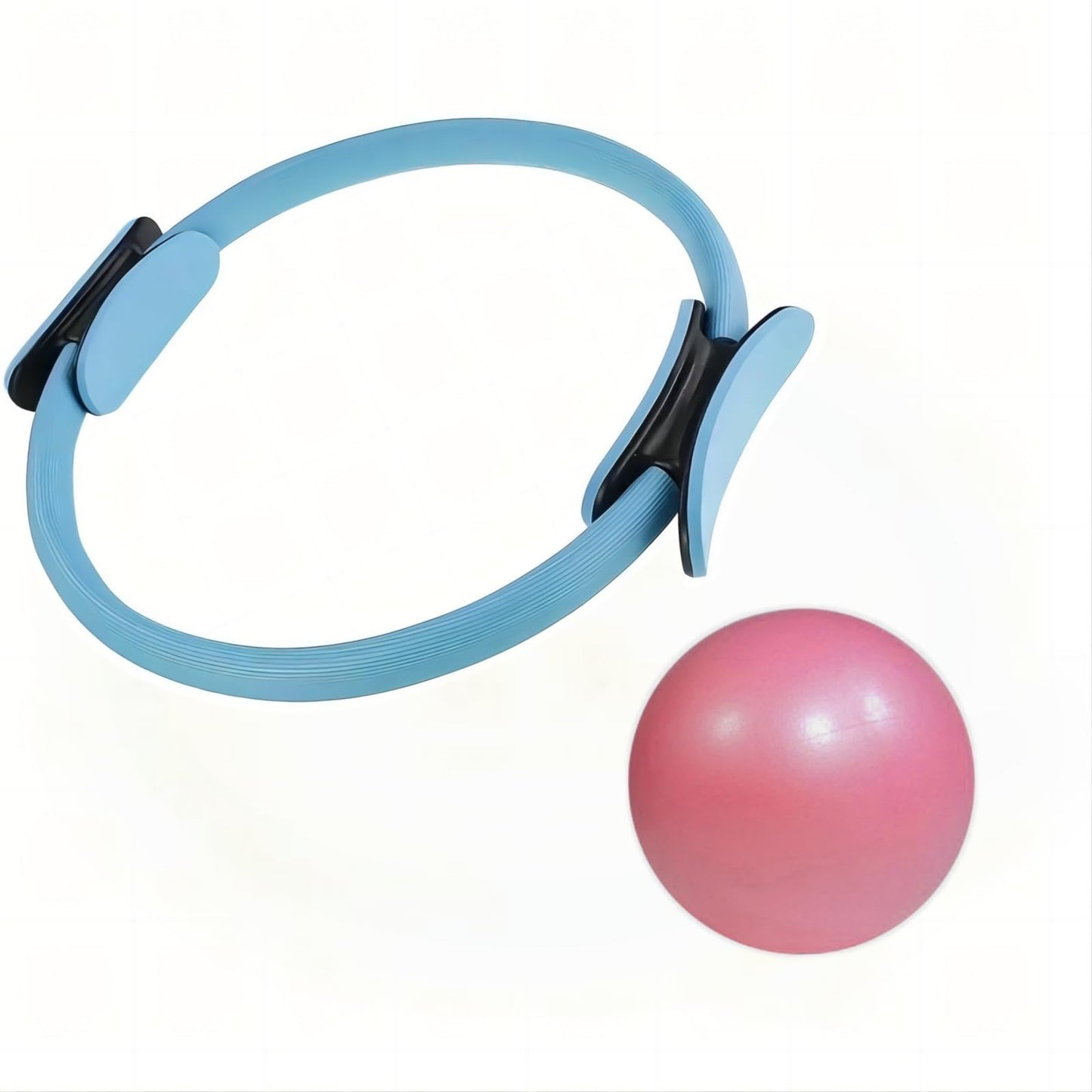 ZAGIWN Pilates Ring and Mini Exercise Ball - Pilates Equipment for Home Workout,Magic Circle Pilates Ring 13 inch,Yoga,Core Training and Physical Therapy,Increase Flexibility & Agility.
