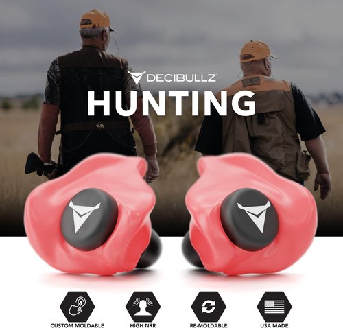 Decibullz Custom Molded Earplugs - Pro Pack Bundle in Red | Ultimate Noise Isolation