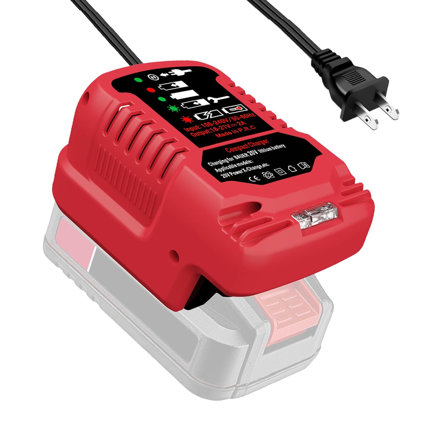 ASUNT 1701C-B 20V Battery Charger Replacement for Bauer 20V Hyper.max Lithium Ion Batteries Compact Mini Charger(Battery Not Included)