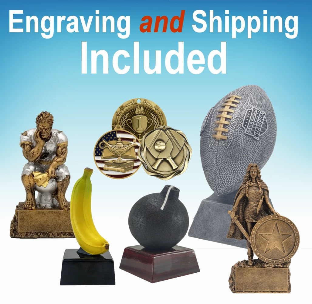 Decade Awards Metal Cup Trophy - Gold, 11.5 Inch Tall | Engraved Corporate Love Cup Award - Customize Now