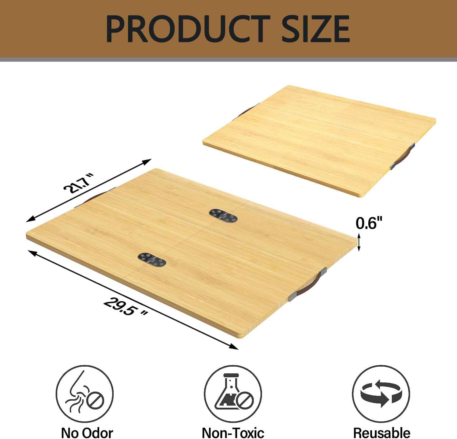 Bamboo Stove Cover for Electric & Gas Stoves - Noodle Board Topper for RV Cooking