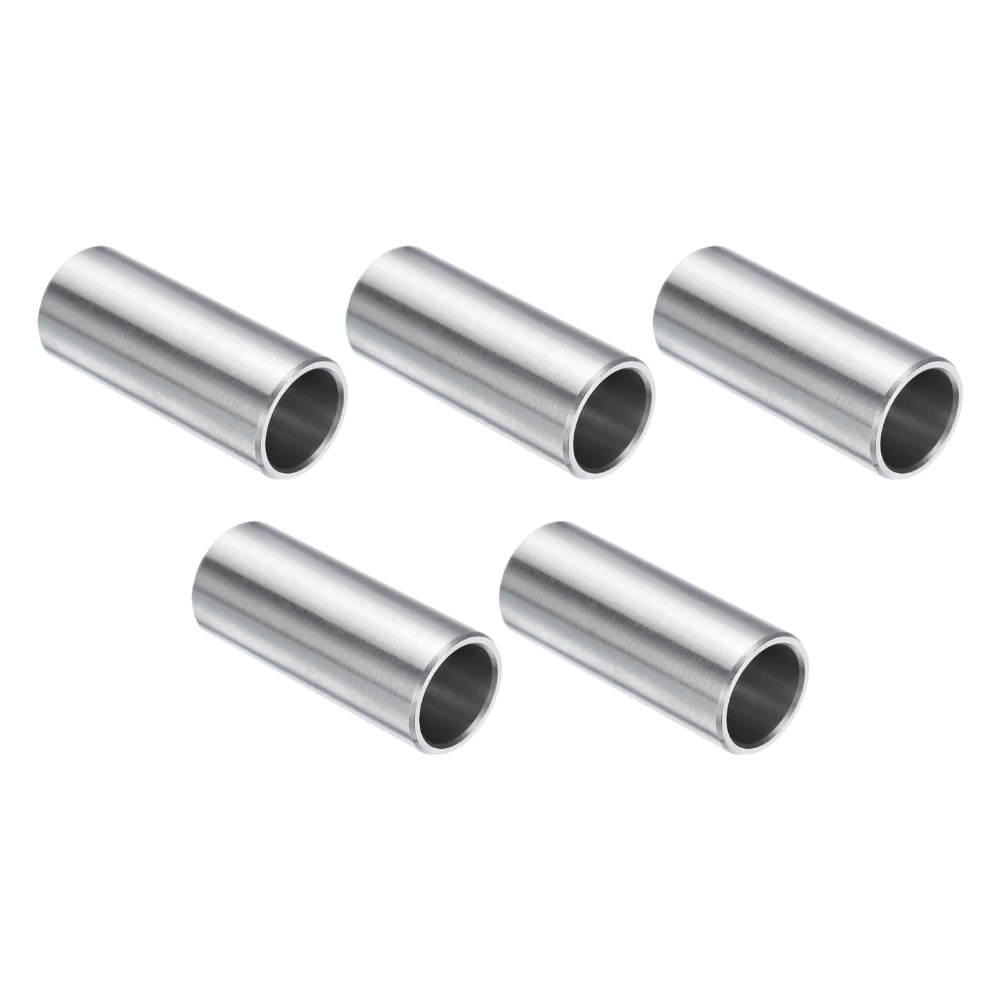 uxcell 5pcs Stainless Steel Spacer 1/2" Bore x 5/8" OD x 1-1/2" Length Screw Standoff Bushing Plain Finish Round Metal Spacer for 1/2 Screws Bolts and Rods
