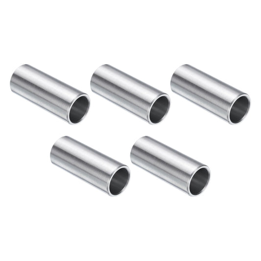 uxcell 5pcs Stainless Steel Spacer 1/2" Bore x 5/8" OD x 1-1/2" Length Screw Standoff Bushing Plain Finish Round Metal Spacer for 1/2 Screws Bolts and Rods
