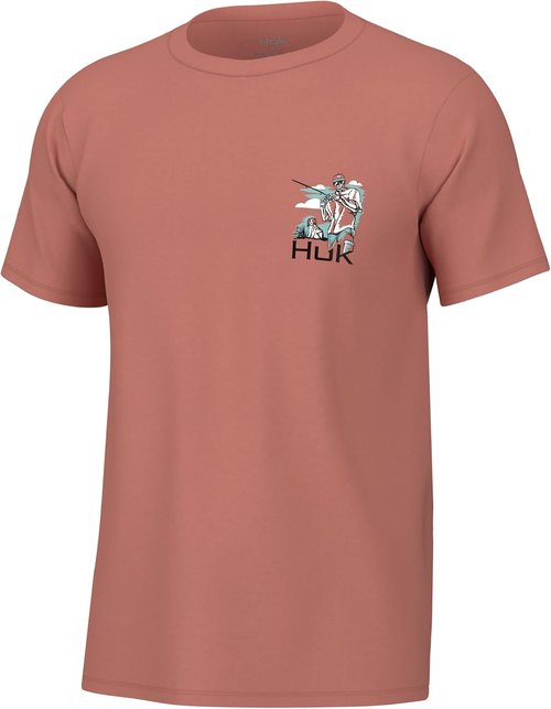 HUK Men's Fishing Tee - Quick-Dry Performance Short Sleeve Shirt for Ultimate Comfort