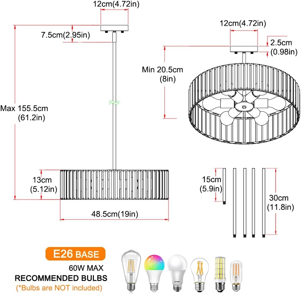Modern Gold Crystal Ceiling Light Fixture - 11-Inch Semi Flush Mount Chandelier for Kitchen & Entryway