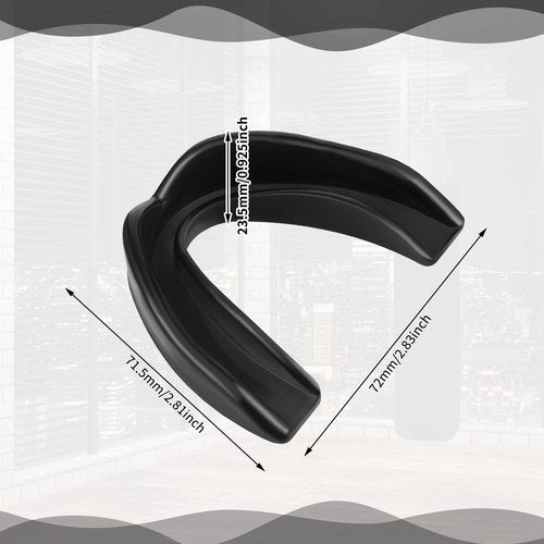Kathfly 50 Pcs Football Mouth Guards Bulk Sports Mouth Pieces Protection Silicone Athletic Braces Football Accessories Teeth Armor Adult Teenager Teeth Armor for Boxing Basketball Hockey(Black)