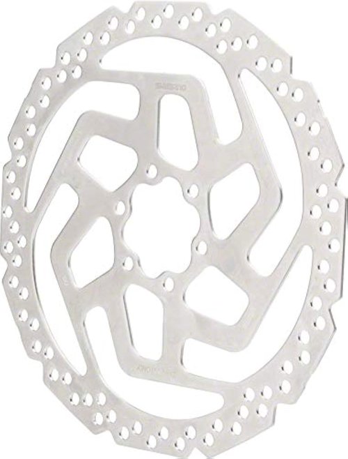 Shimano Tourney SM-RT26-MP Disc Brake Rotor - 180mm, 6-Bolt, for Resin Pads Only, Silver