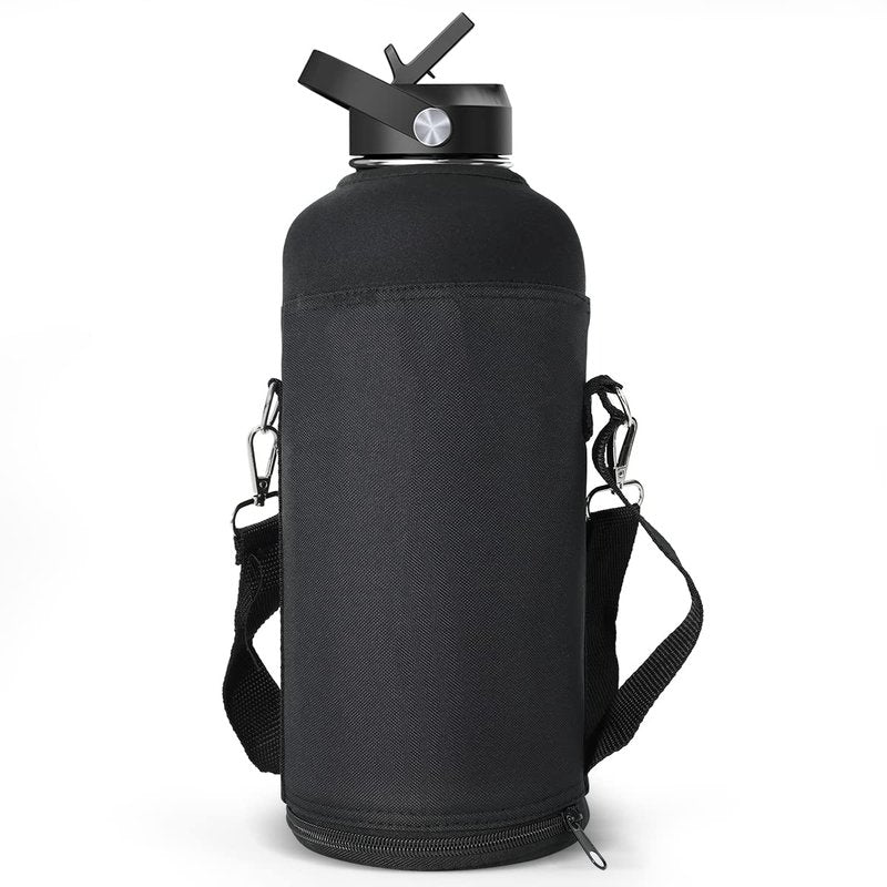 BUZIO Water Bottle Holder Carrying Pouch for 87 oz Bottles - Carry, Protect and Insulate Your Flask with This Military Grade Carrier an Adjustable Padded Shoulder Strap