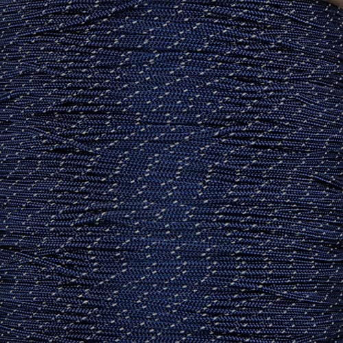 Midnight Blue Reflective Paracord Rope 10ft - 95lb Tensile Strength, 1.75mm