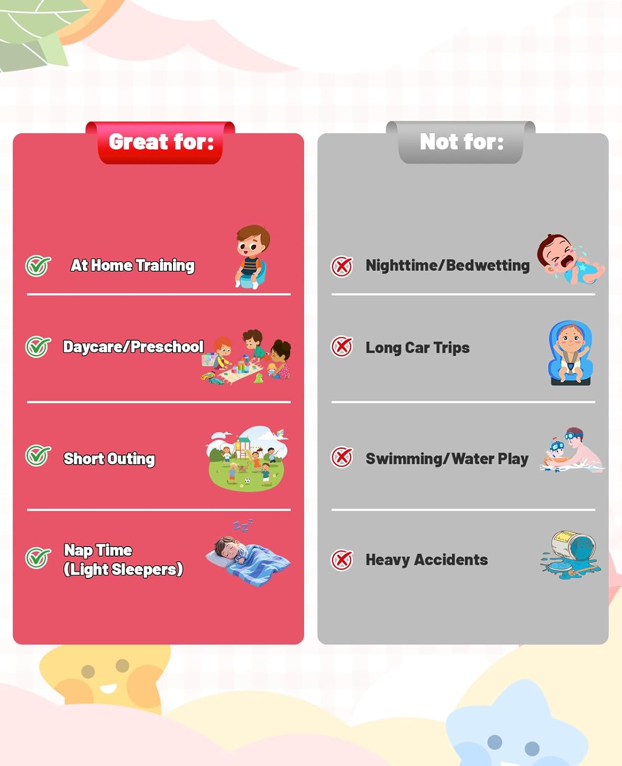 MooMoo Baby Potty Training Underwear - Absorbent Toddler Training Pants for Boys & Girls | 10-Pack, 2T-9T