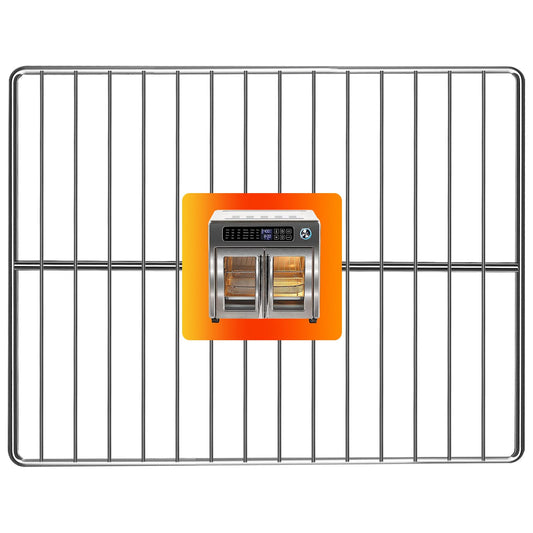 GWY Air Fryer Wire Rack for Emeril Lagasse 26 QT Extra Large Air Fryer, 12.5''*11.5'' Stainless Steel Air Fryer Replacement Parts Accessories Roasting Steamer Grill Racks