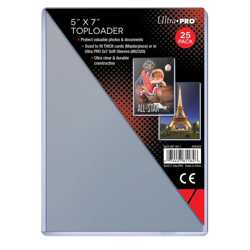Ultra Pro Top Loader (5" x 7") - Pack of 25