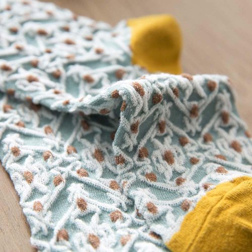 HOMSSEM Floral Crew Socks – 5Pair Flower Graphic Soft Cotton Socks for Women, Teen Girls – for Sandals, – Cute Vibrant Colors (16 Flower)