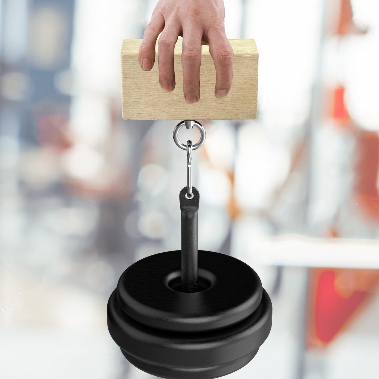 Lights Mountain Grip Strength Training Kit – Beech Wood Pinch Block & Half-Sphere Ball with Loading Pin – Hand, Finger, Forearm Workout Set for Climbing, Lifting, Fitness Training
