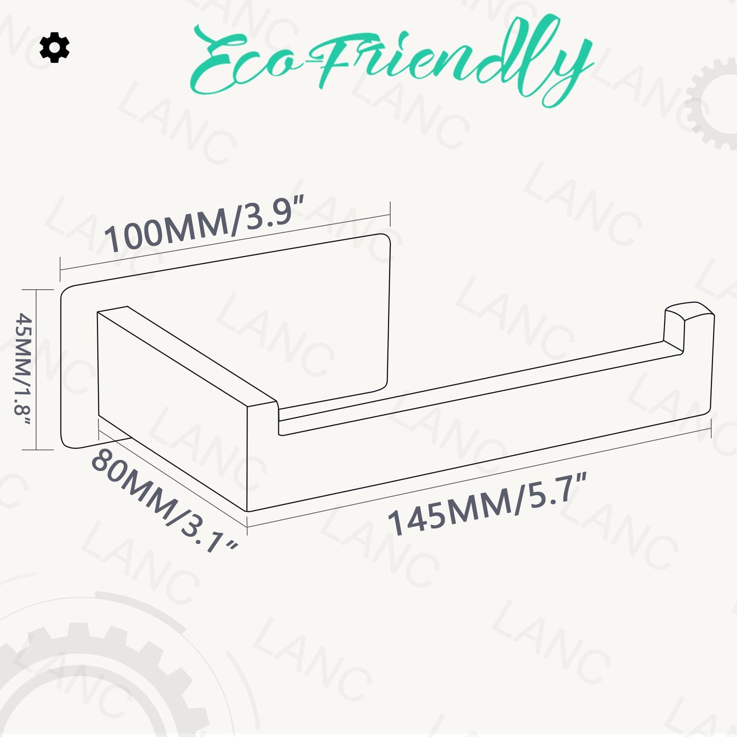 LANC Self-Adhesive Toilet Paper Holder, Matte Black Toilet Tissue Holder Wall Mounted for Bathroom Kitchen Stick On Paper Roll Holder with No Drilling Rustproof Stainless Steel, A8307MB