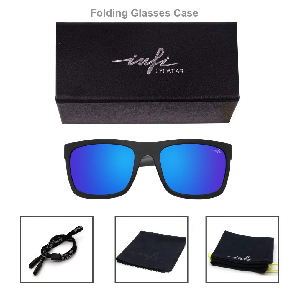 INFI Fishing Polarized Sunglasses for Men Driving Running Hiking Sport Mirrored Glasses UV400 Protectiont