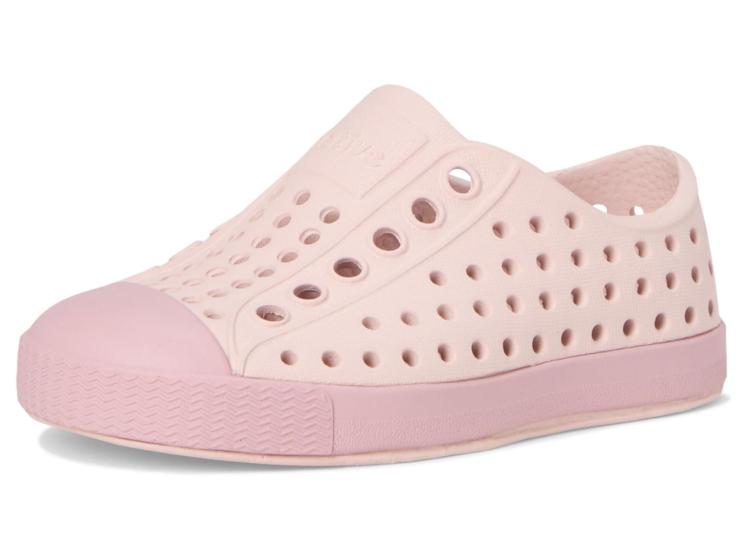 Native Shoes Unisex-Kids Jefferson Sneakers, Dust Pink/Balos Pink, 11 Little Kid