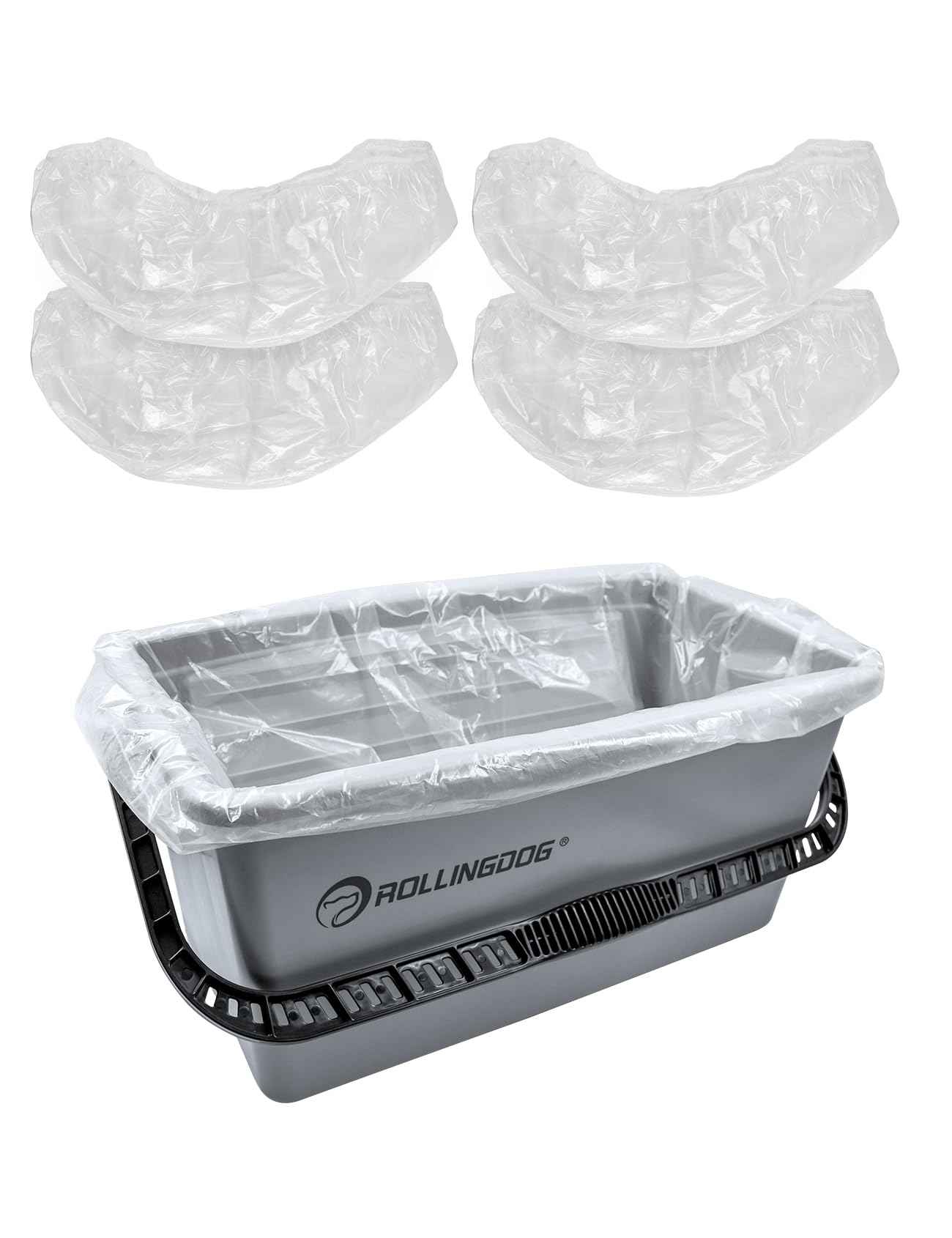 ROLLINGDOG Exclusive Paint Bucket Liners - for Use with ROLLINGDOG 18 Inch Paint Roller Kit (Pack of 5)