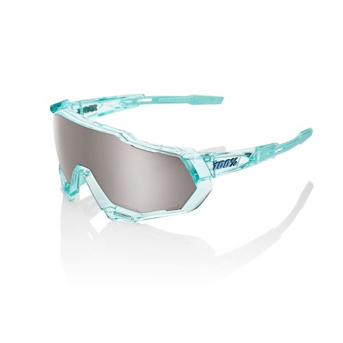 100% Speedtrap Sport Performance Cycling Sunglasses - Premium Large Lens Shield - MTB, Dirt Bike, & Road Biking Eyewear with Interchangeable Lenses