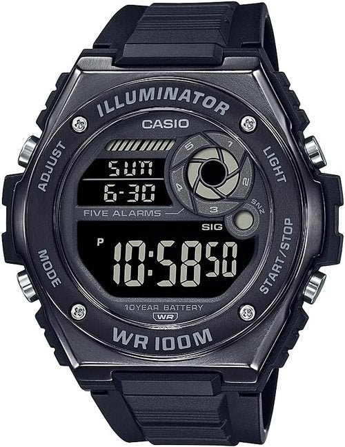 Casio MWD100H Series - Men's Digital Watch with 100m Water Resistance & 10-Year Battery Life