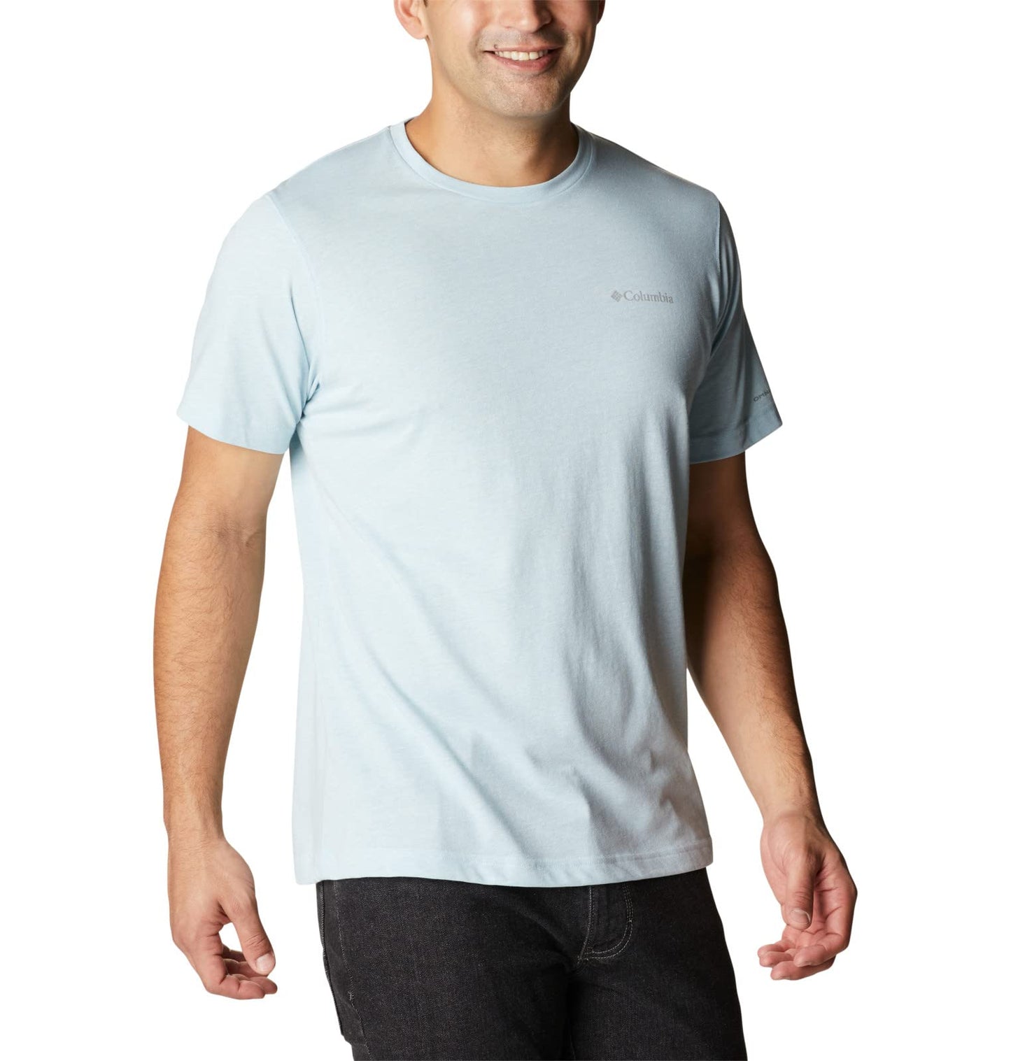 Columbia Men's Thistletown Hills Short Sleeve, Sky Blue Heather, X-Large