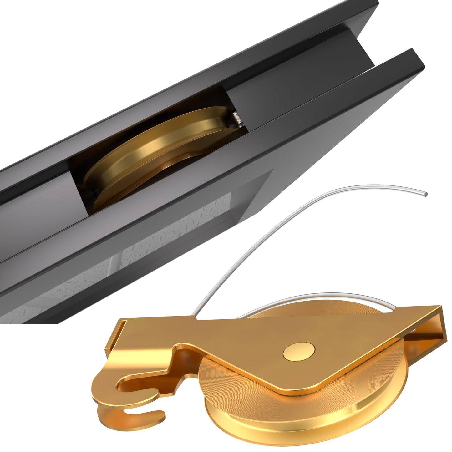 4-Pack Heavy-Duty Sliding Screen Door Rollers – Compatible with KDEX20 & Most Brands | 1-1/4" Steel Ball Bearings for Ultra-Smooth Glide