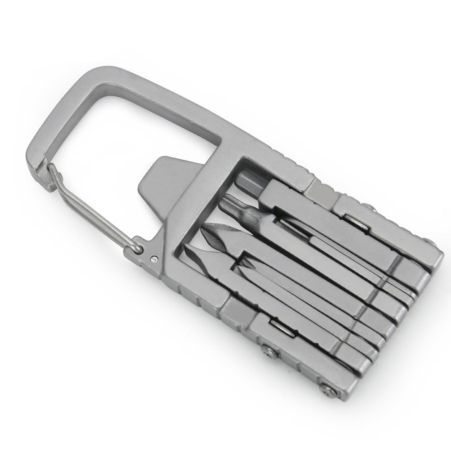 Generic 12 in 1 Keychain Multitool Screwdriver Bit Folding Multi Tool Bottle Opener Portable Pocket Tool for Outdoors Camping