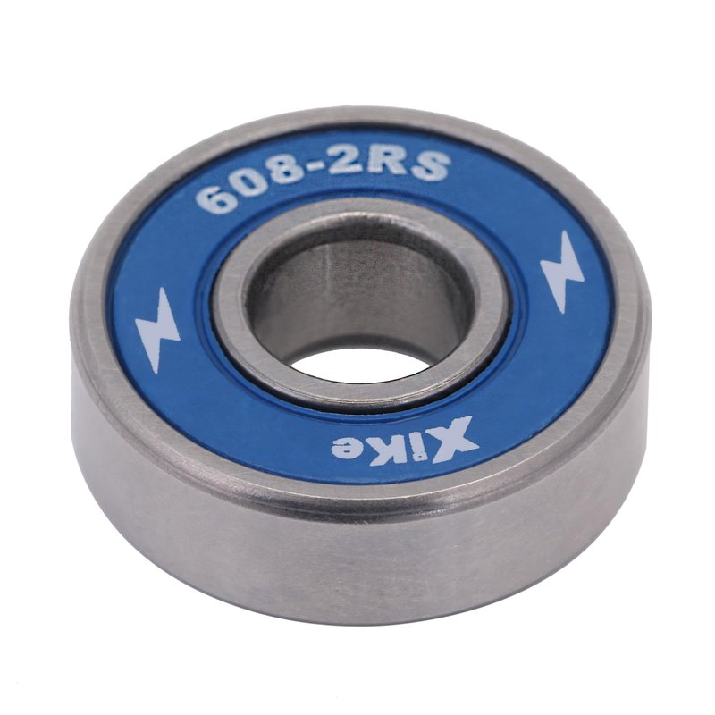 XiKe 8-Pack 608-2RS Skateboard Bearings, Blue, High-Speed 8x22x7mm, Durable Double Rubber Sealed, Fit for Longboards, Inline & Roller Skates, Spinners Etc