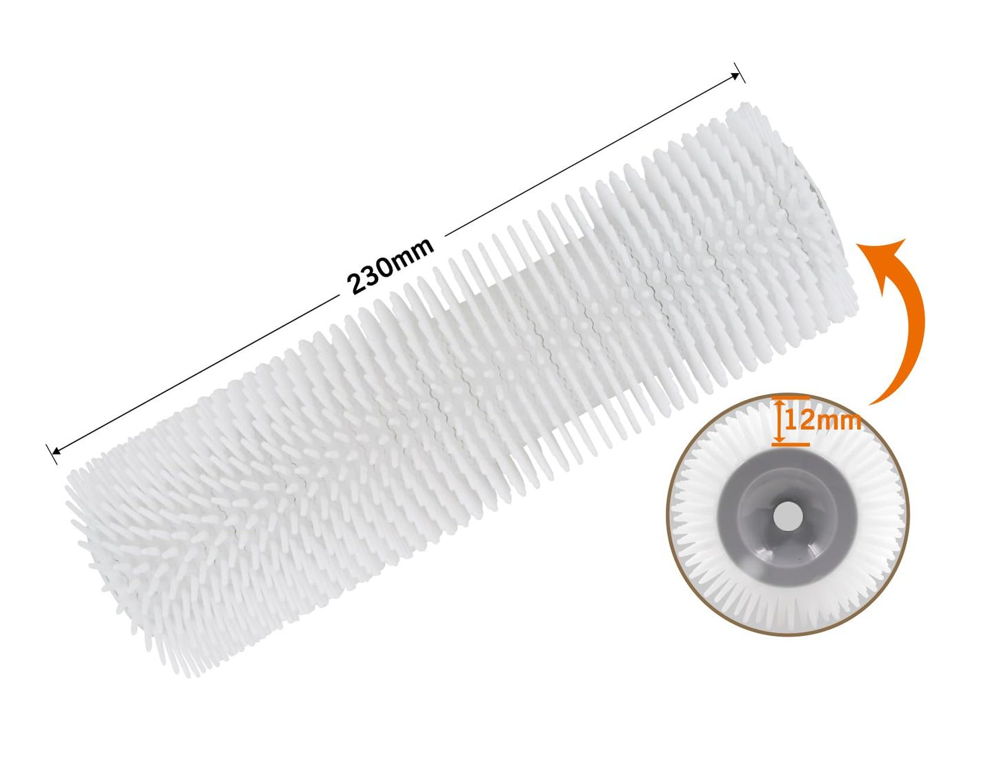 ROLLINGDOG 9 inch Spike Roller for Epoxy- Epoxy Spiked Roller Cover for Self Leveling Concrete,Spiked Screeding Compound Roller Cover for Cement Concrete Paint