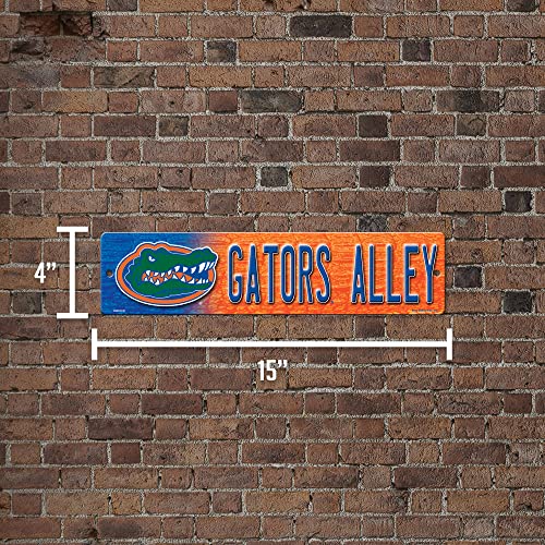 Plastic Street Sign 4" x 16" with Team Logo Graphics