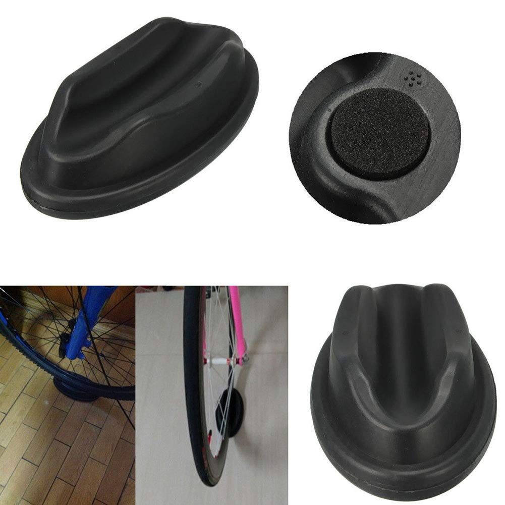 HilBeliFU Anti Slip Bike Front Wheel Block, Plastic Trainer Wheel Block, Portable Bike Trainer Front Wheel Stand for Indoor Mountain, Road Bikes, 9.1x4.7x2.2in