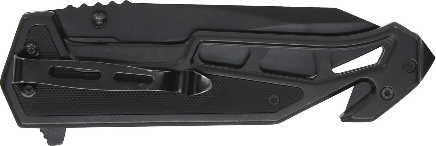 Smith & Wesson Border Guard Spring Assist 9.25 in Folding Knife with 3.99 in Tanto Blade and G-10 Handle for Outdoor, Tactical, Survival and EDC