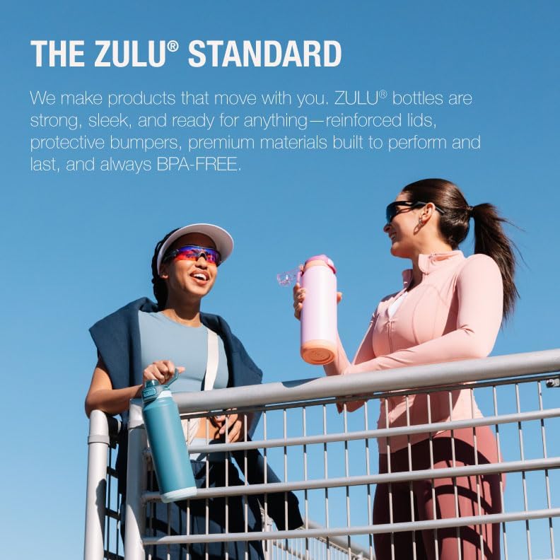 ZULU Goals 64oz Half Gallon Water Bottle - Reusable Jug with Straw, Time Marker & Leak-Proof Lid | Grey