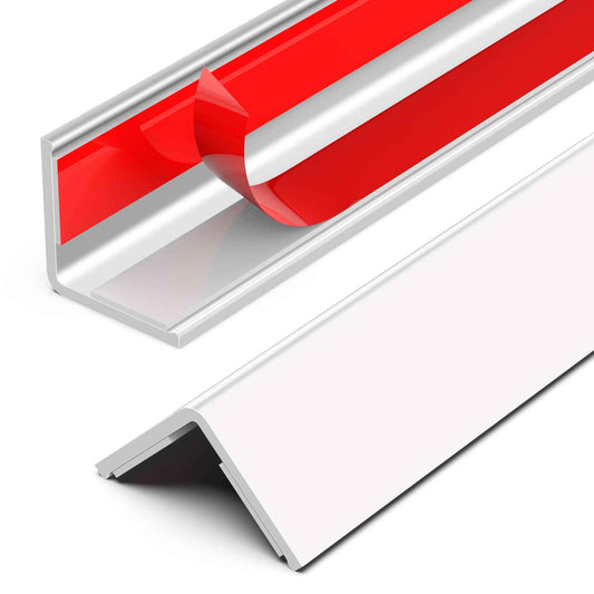 Frychee Wall Corner Protector, Walls Edge Protector,Self-Adhesive Wall Corner Guards,PVC Double Side Edge Protector, Furniture Stairs Guard (2, 2.5x90cm/0.98x35.4in)