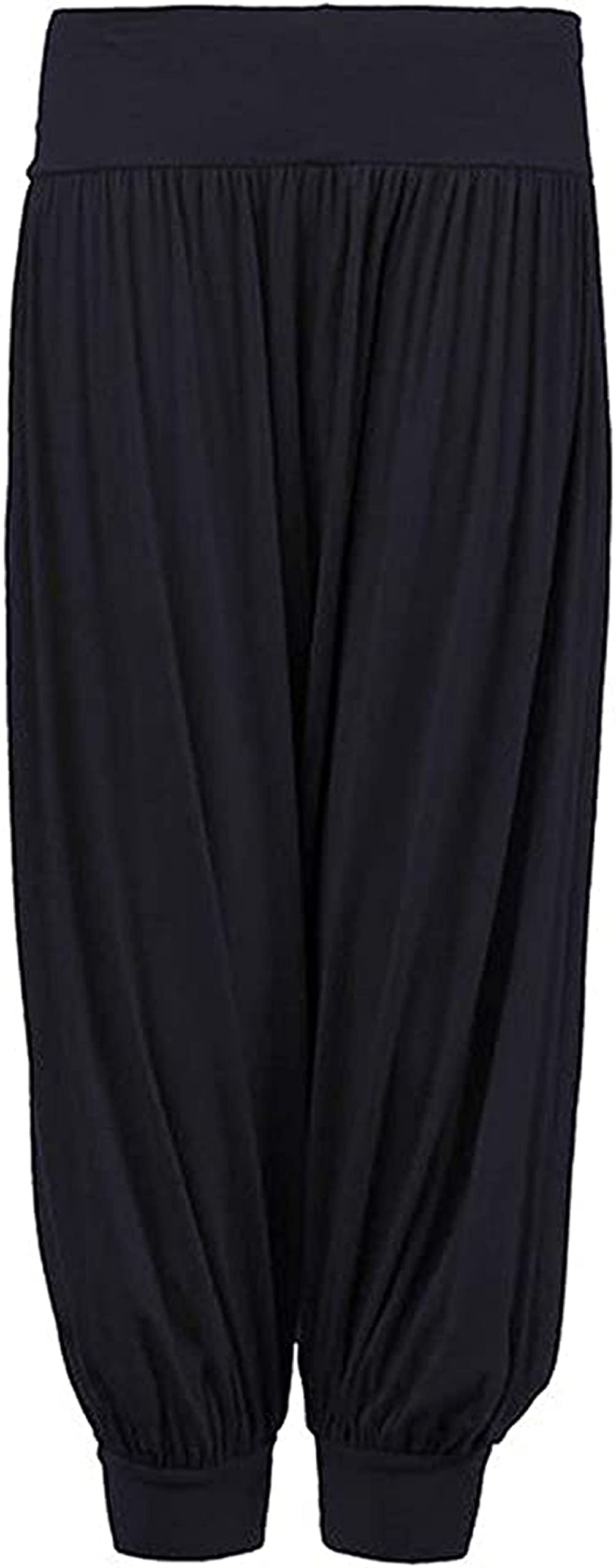 Loxdonz Kids Harem Loose Casual Baggy Sports Dancing Pants Girls Harem Children Trouser, 9 Years, 10 Years, Black