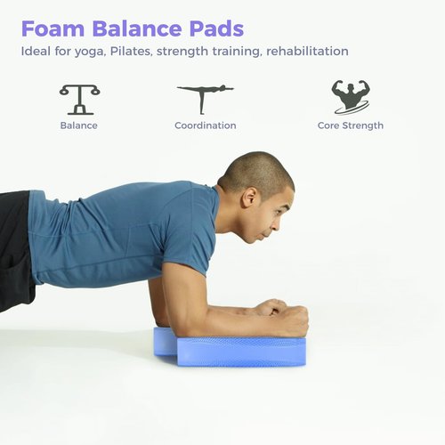 3PCS Foam Balance Pad, Cushion for Physical Therapy and Rehabilitation, Trainer Foam for Exercise, Workouts, Yoga, Pilates, Balance Training Pads