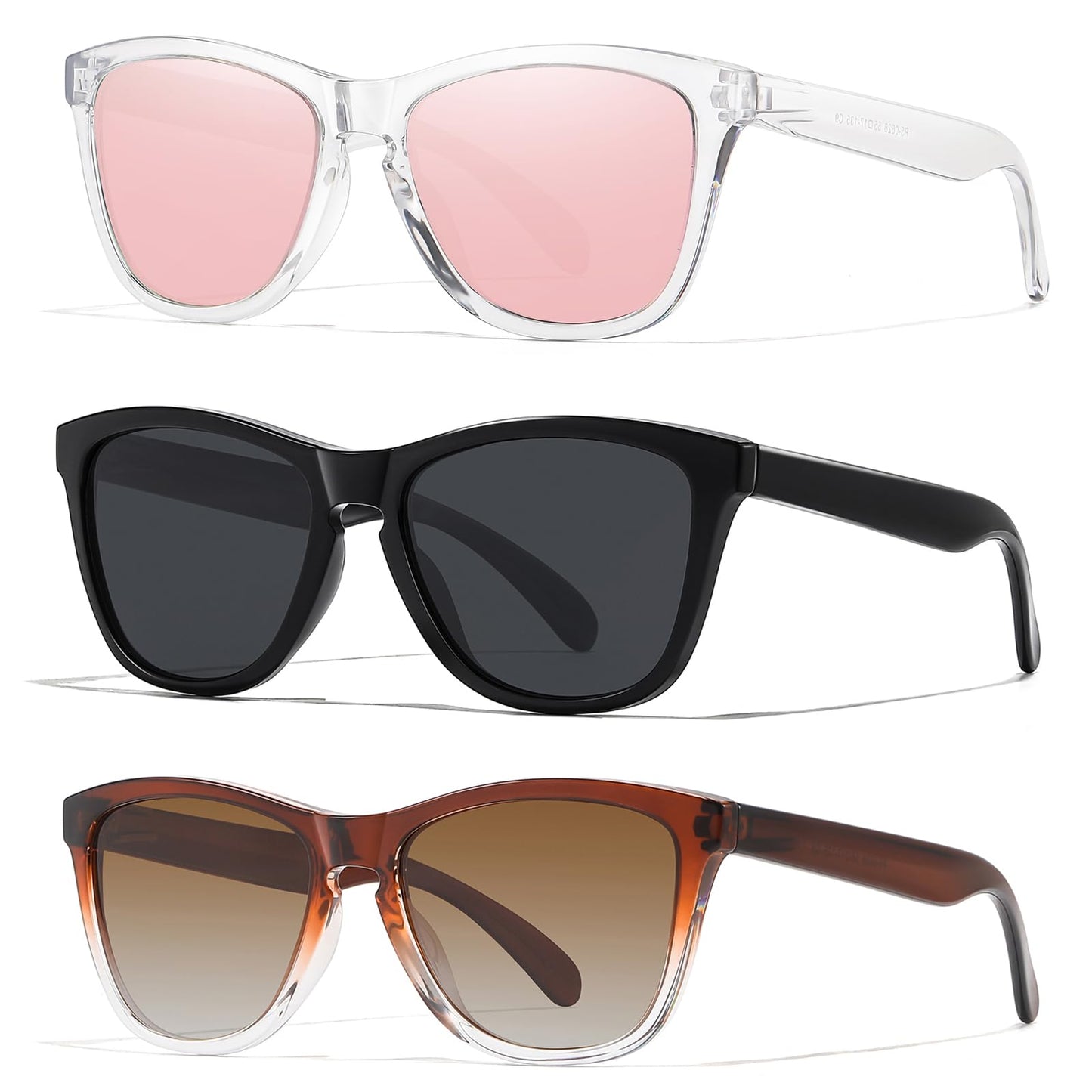 ELITERA Sunglasses Men/Women Polarized Sunglasses for Mens Womens Retro Mirror Lens for Driving Fishing UV400 Protection