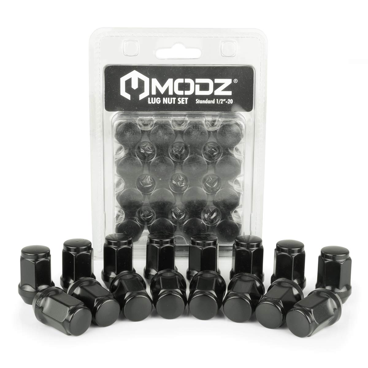 MODZ Standard 1/2"-20 Closed End Golf Cart Wheel Lug Nuts. Set of 16 for EZGO and Club Car Golf Carts