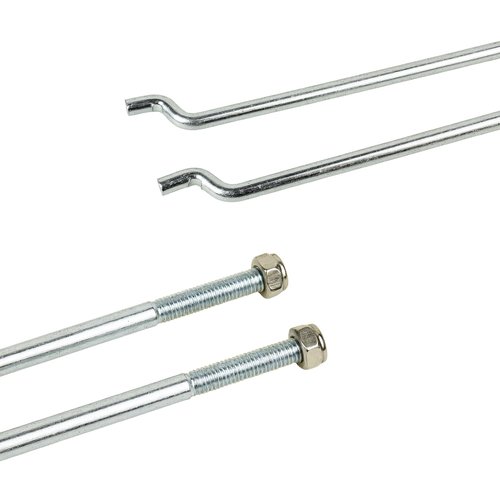 HOGUCAL Golf Cart Battery Hold Down Plate with Rods Kit for EZGO 1994 up 70045G01 01101G01 2 Pcs Hold Down Rods Durable Battery Securement Accessories for EZGO Golf Carts