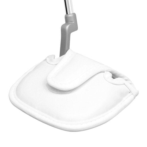 Hireko Golf Mallet Putter Head Cover, White, Standard Size