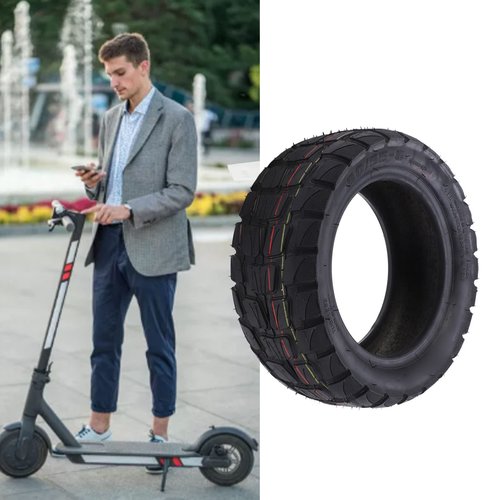 Fayelume 10 Inch Scooter Tires, 90/55-6 Scooter Wheels, Off Road Tubeless Rubber Tire Replacement, for Scooter Wheel Parts